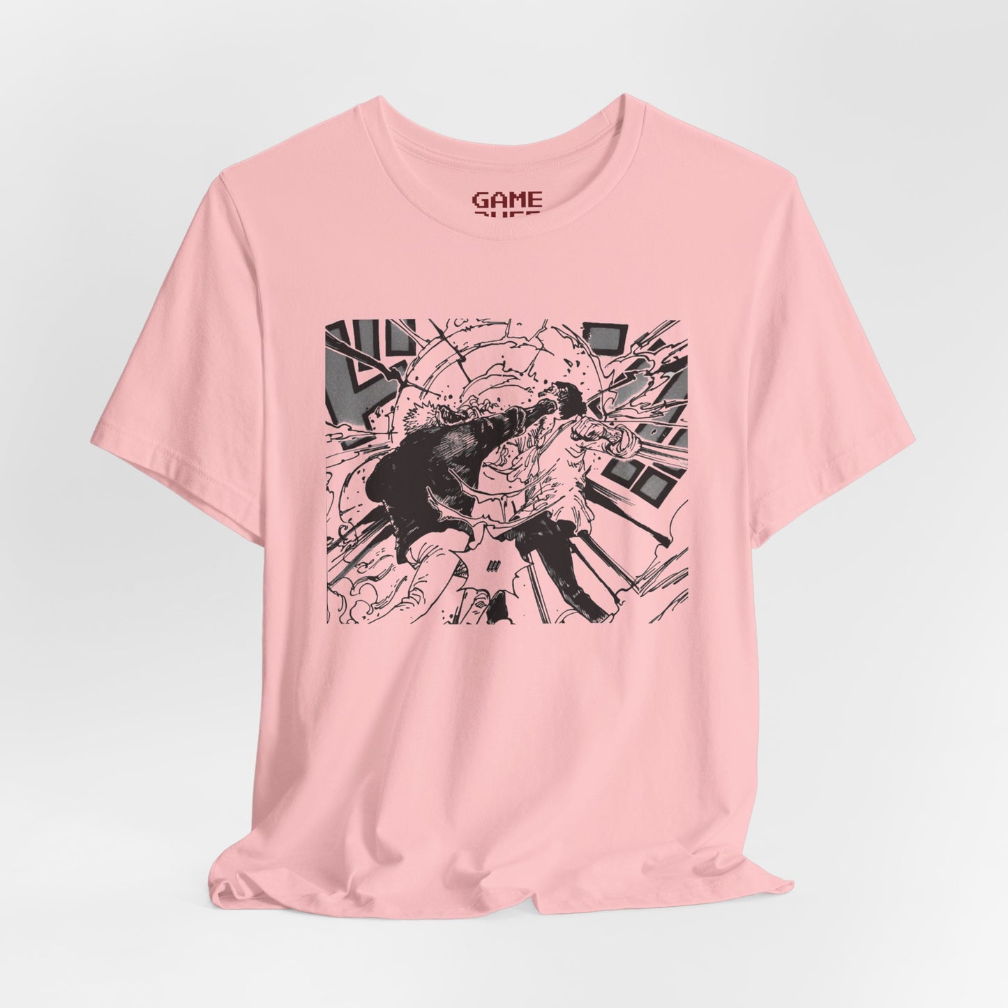 Exclusive Anime Fan T-Shirt with Original Vibrant Design Perfect Anime Apparel Anime Characters Handshake Anime Fighting