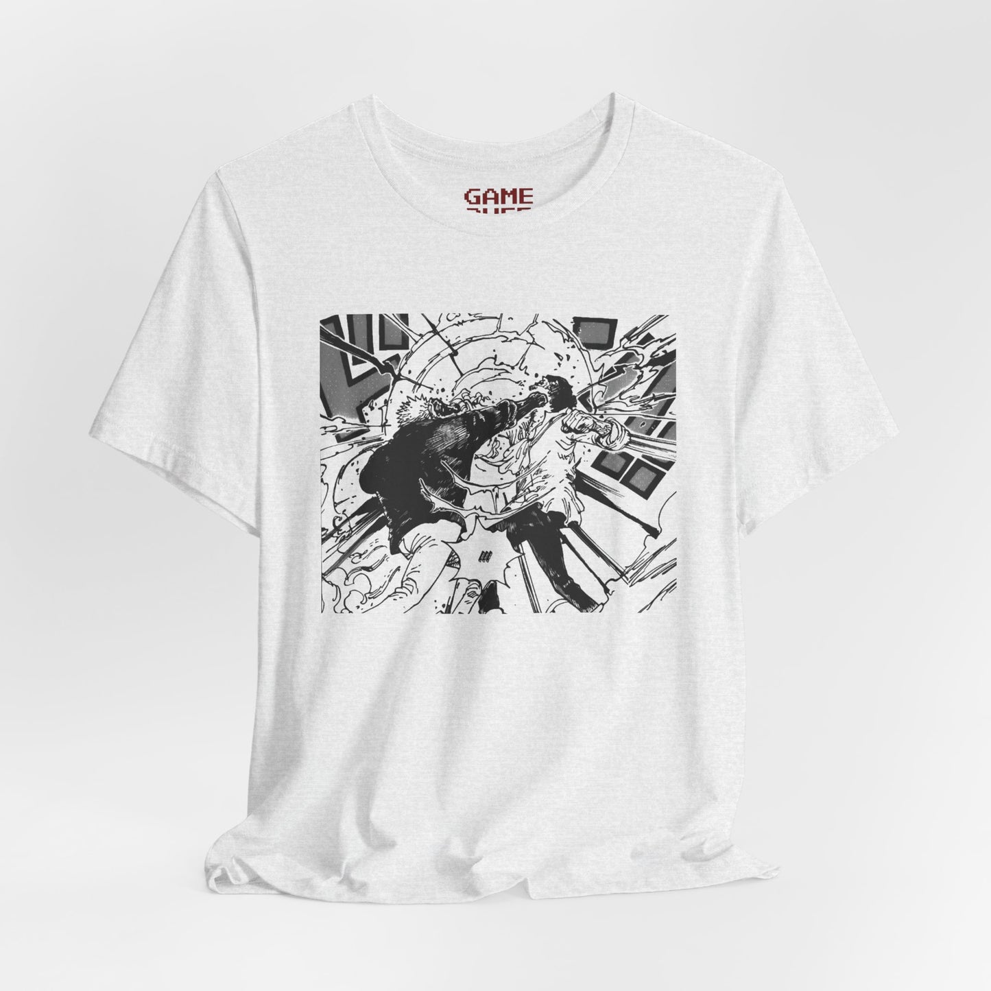 Exclusive Anime Fan T-Shirt with Original Vibrant Design Perfect Anime Apparel Anime Characters Handshake Anime Fighting