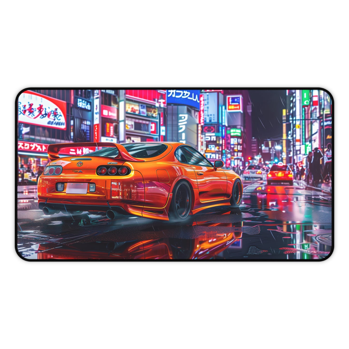 Orange Toyota Supra Mouse Mat Vibrant City MK4 Supra