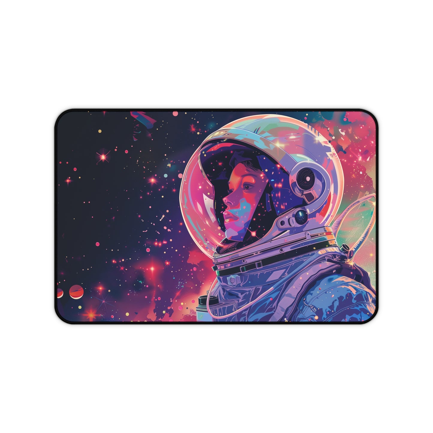 Vibrant Astronaut Mouse Mat - Cosmic Space Explorer