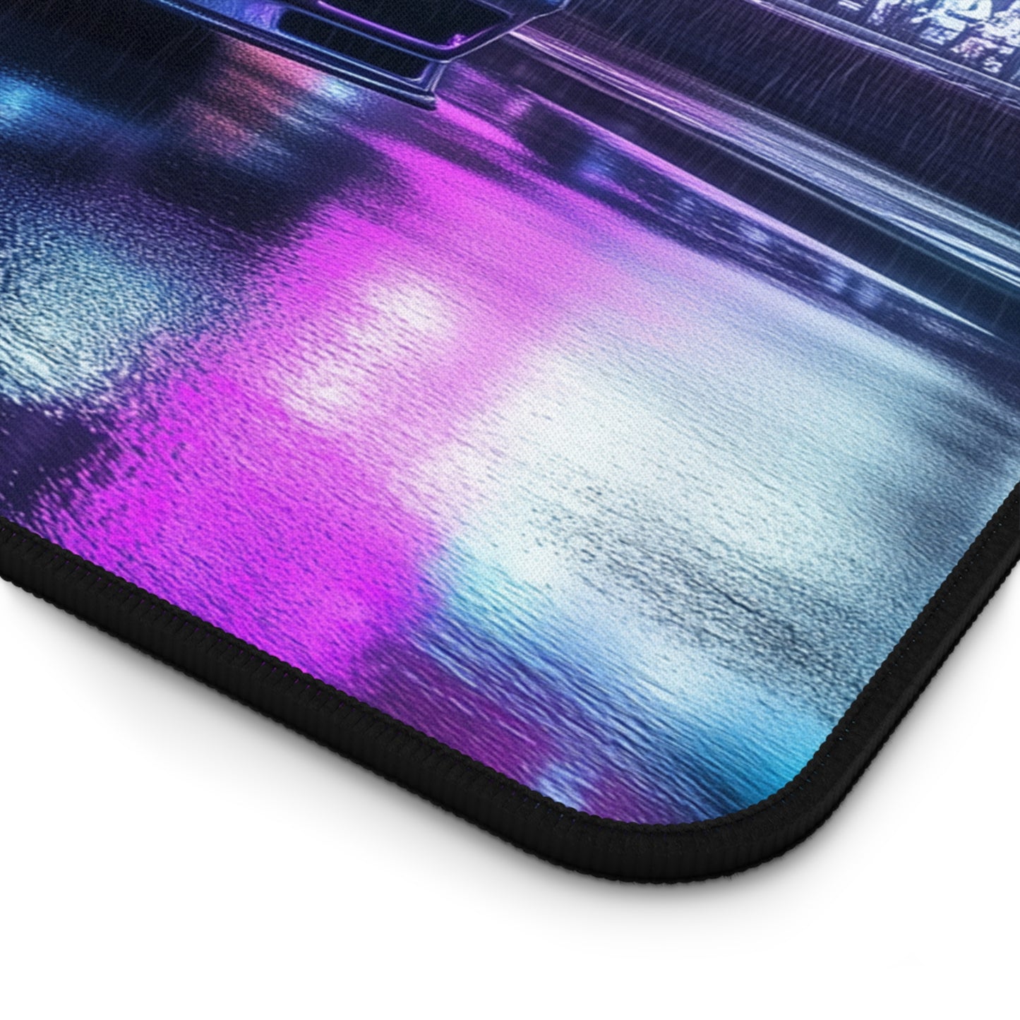 Nissan R32 Skyline Gaming Mouse Pad - Futuristic Cyberpunk Neon City Desk Mat for Smooth, Precise Mouse Movement