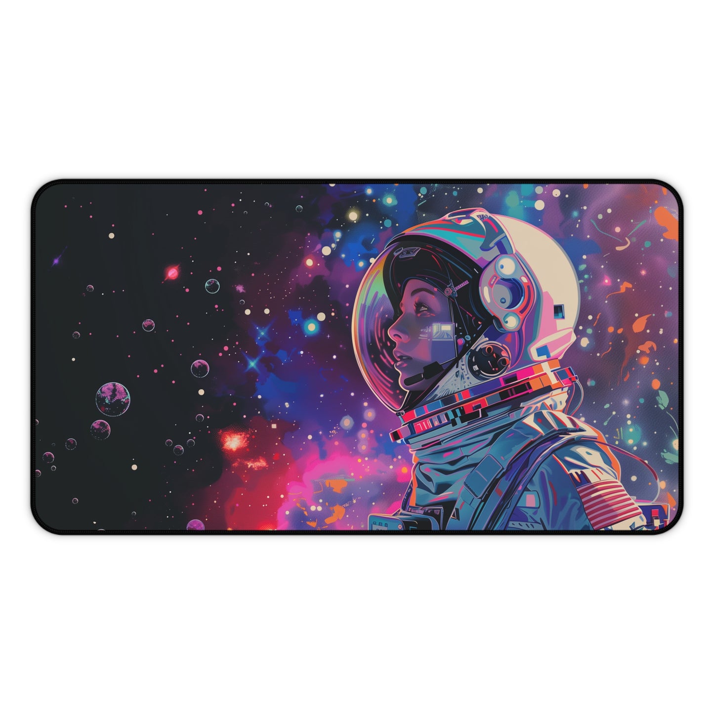 Vibrant Astronaut Mouse Mat - Cosmic Space Explorer