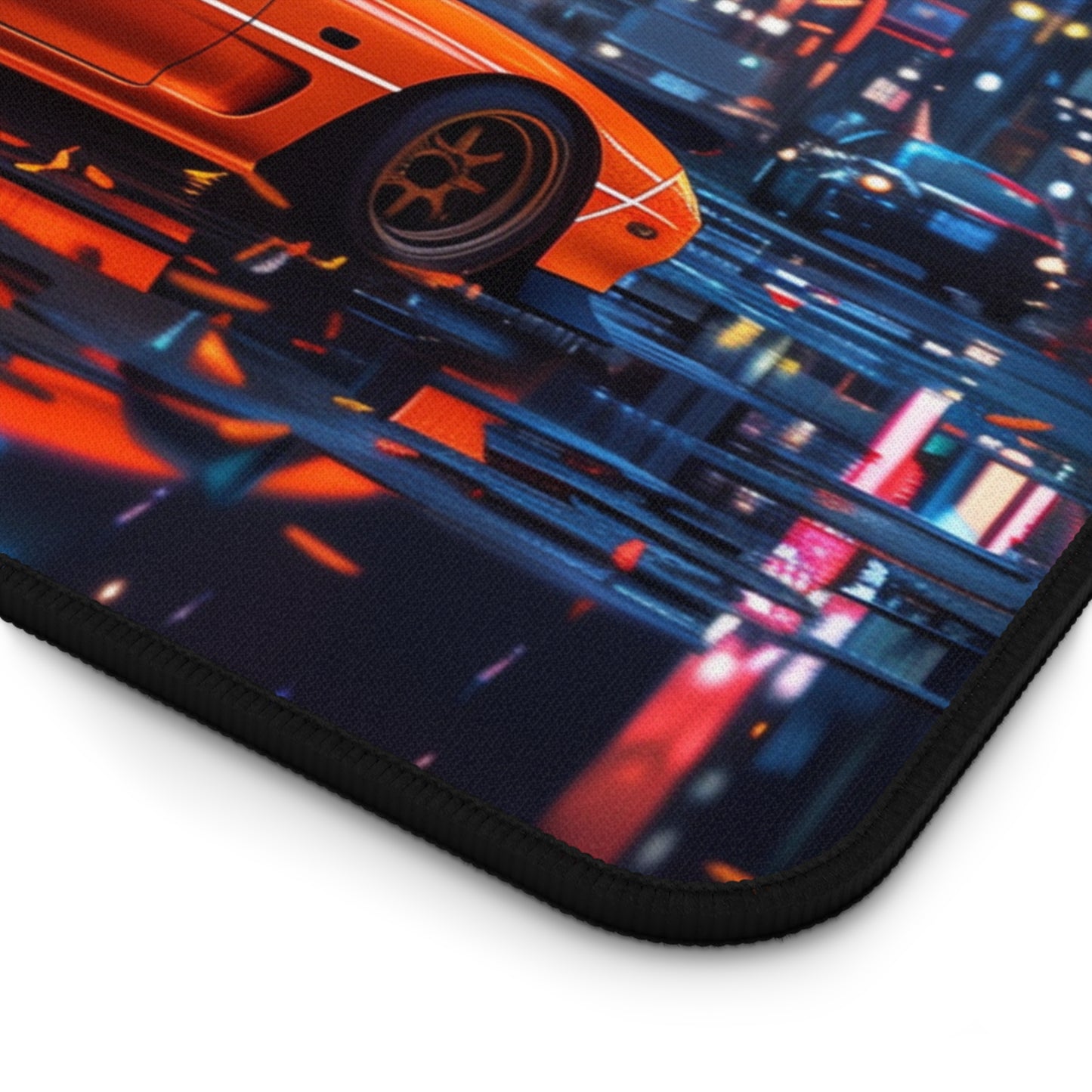 Mazda RX7 Third Generation Mouse Mat | Vibrant City Backdrop Design