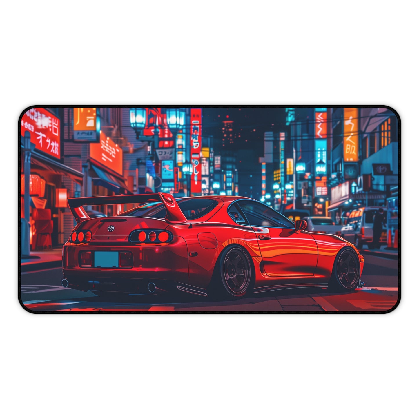 Orange Toyota Supra Mouse Pad Vibrant City MK4 Supra