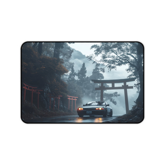 Large Gaming Mouse Pad with Nissan Skyline R32 - Japanese Road Scene, Perfect Desk Mat for JDM Car Fans and JDM Gifts