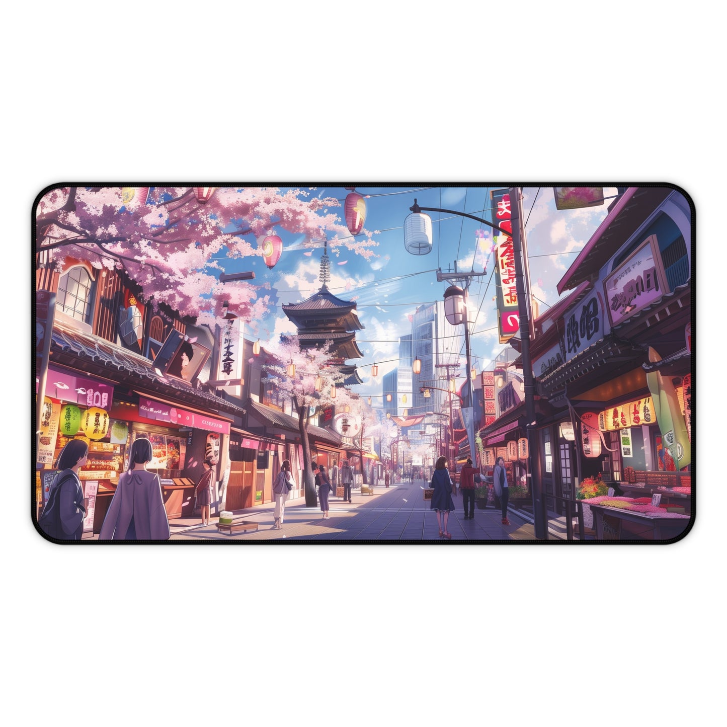 Anime Mouse Mat Gaming Japanese City Mouse Pad