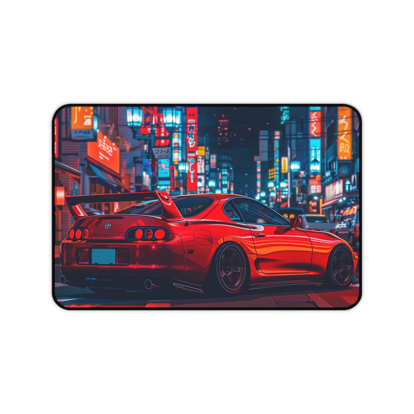 Orange Toyota Supra Mouse Pad Vibrant City MK4 Supra