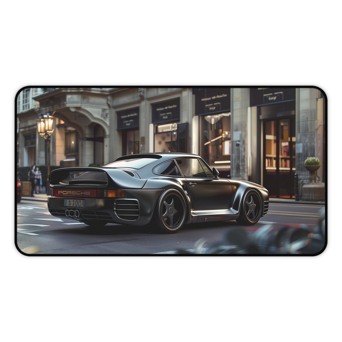 Porsche 959 Large Mouse Mat - Urban City Skyline Car Desk Pad