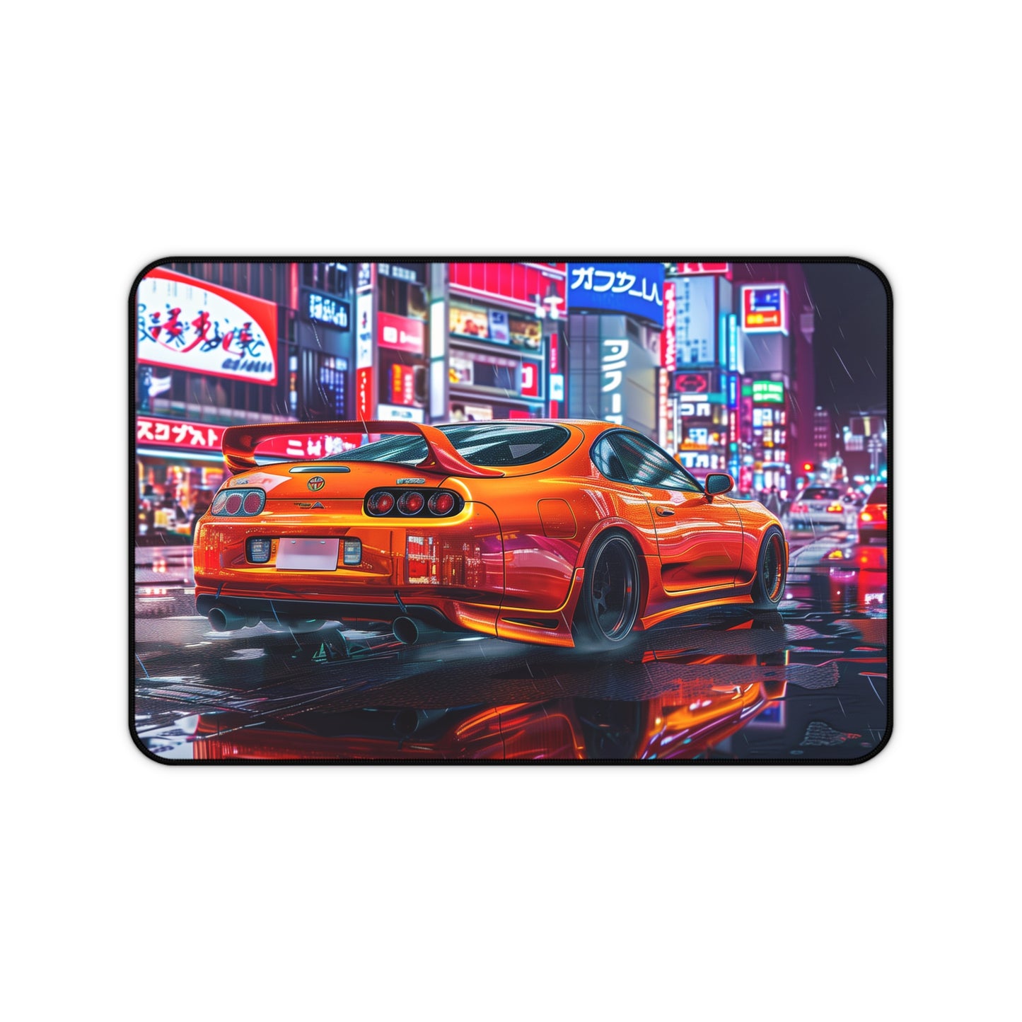 Orange Toyota Supra Mouse Mat Vibrant City MK4 Supra