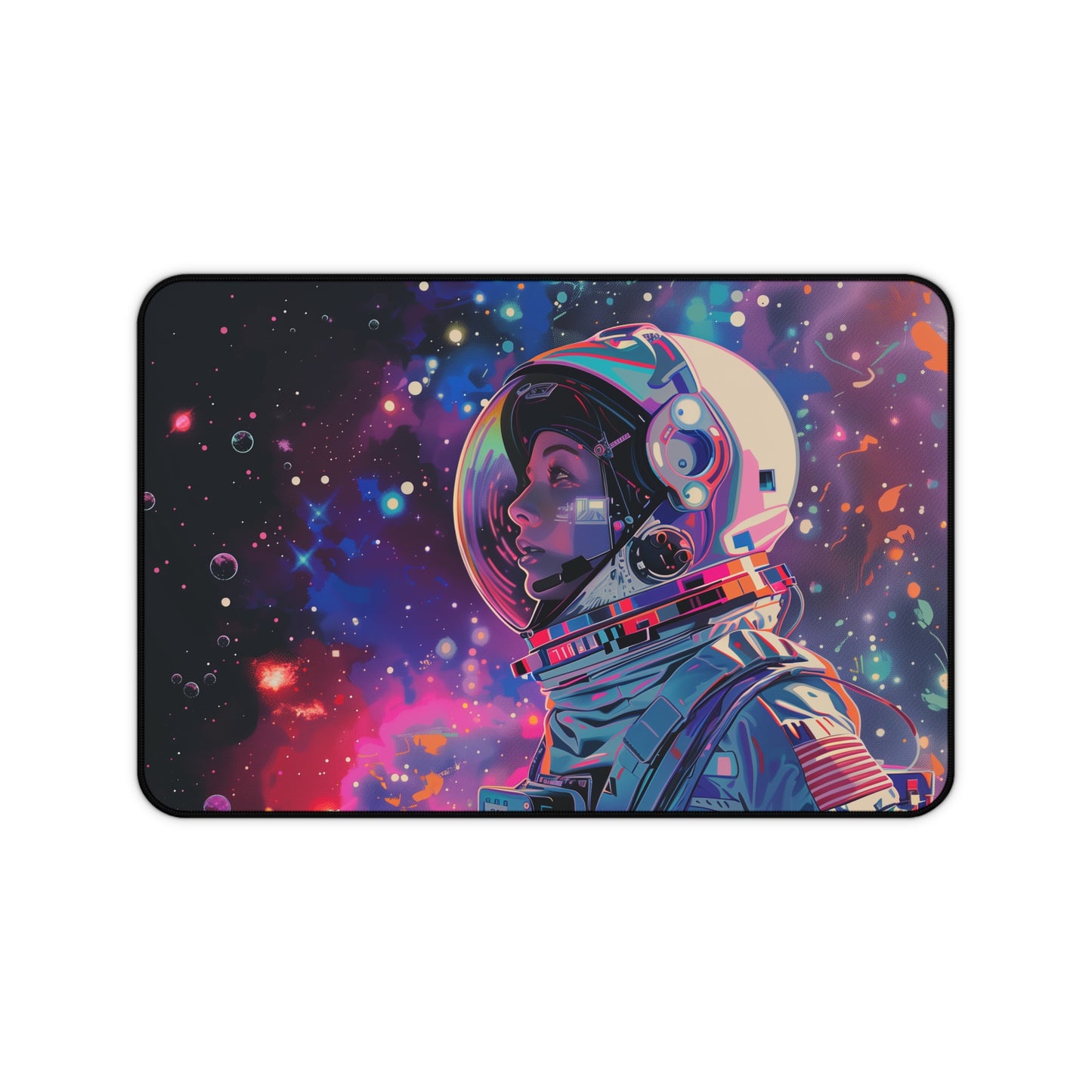 Vibrant Astronaut Mouse Mat - Cosmic Space Explorer