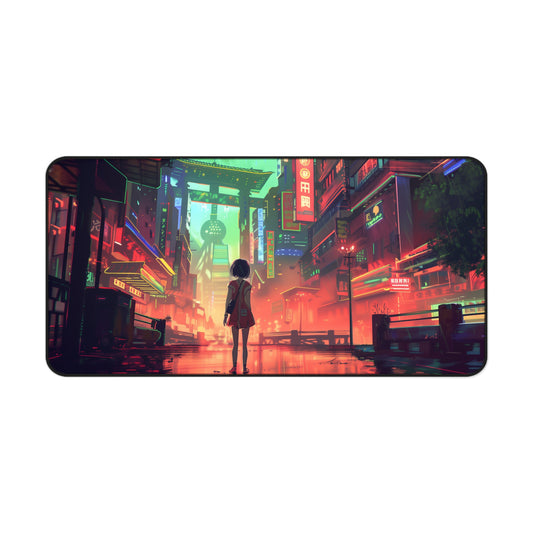 Anime Mouse Mat Anime Character Anime Style Mouse Pad Japanese City