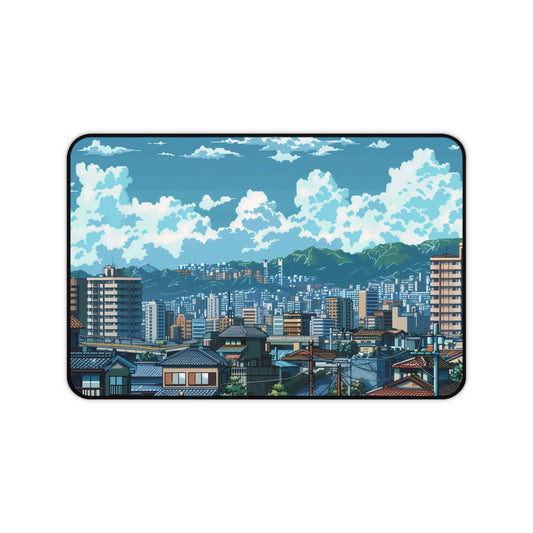 City Mouse Pad Japan City Retro Style Desk Mat 8 Bit Mouse Pad Mouse Mat