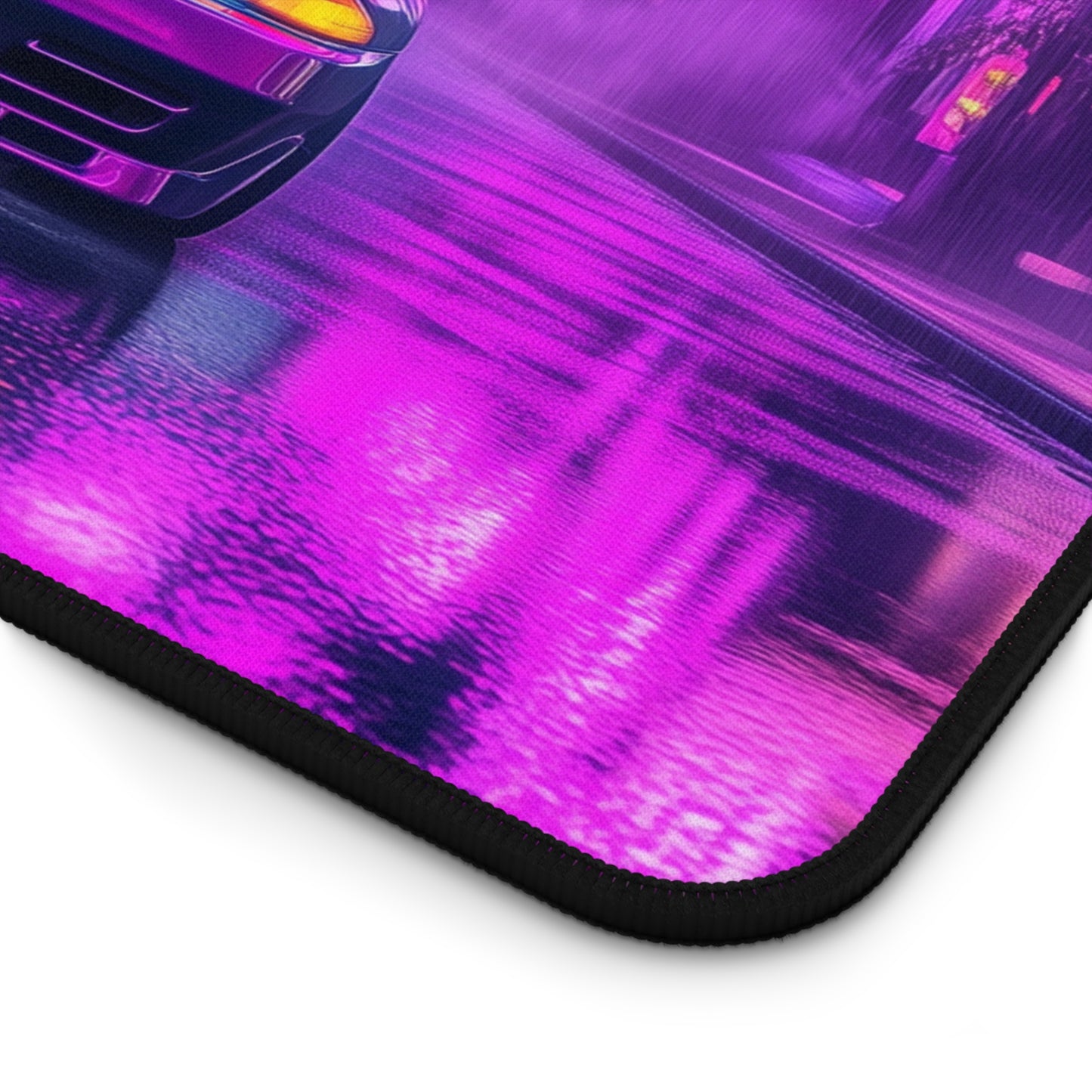 R32 Skyline Mouse Pad - Cyberpunk Gaming Mat with Iconic Car in Neon Night City, Large Desk Mat for Gamers and Office Use