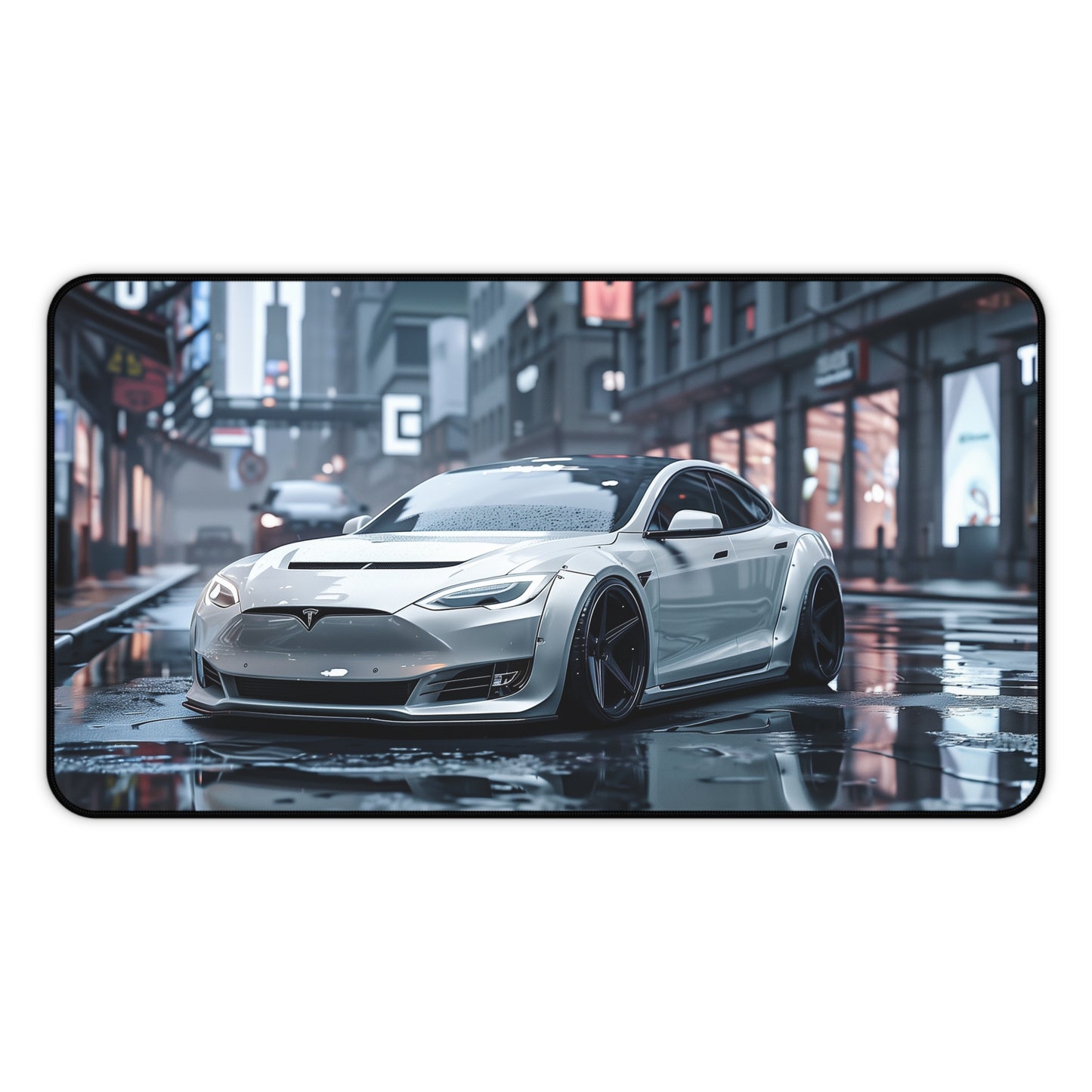 Tesla Model S Widebody in a City Mouse Mat