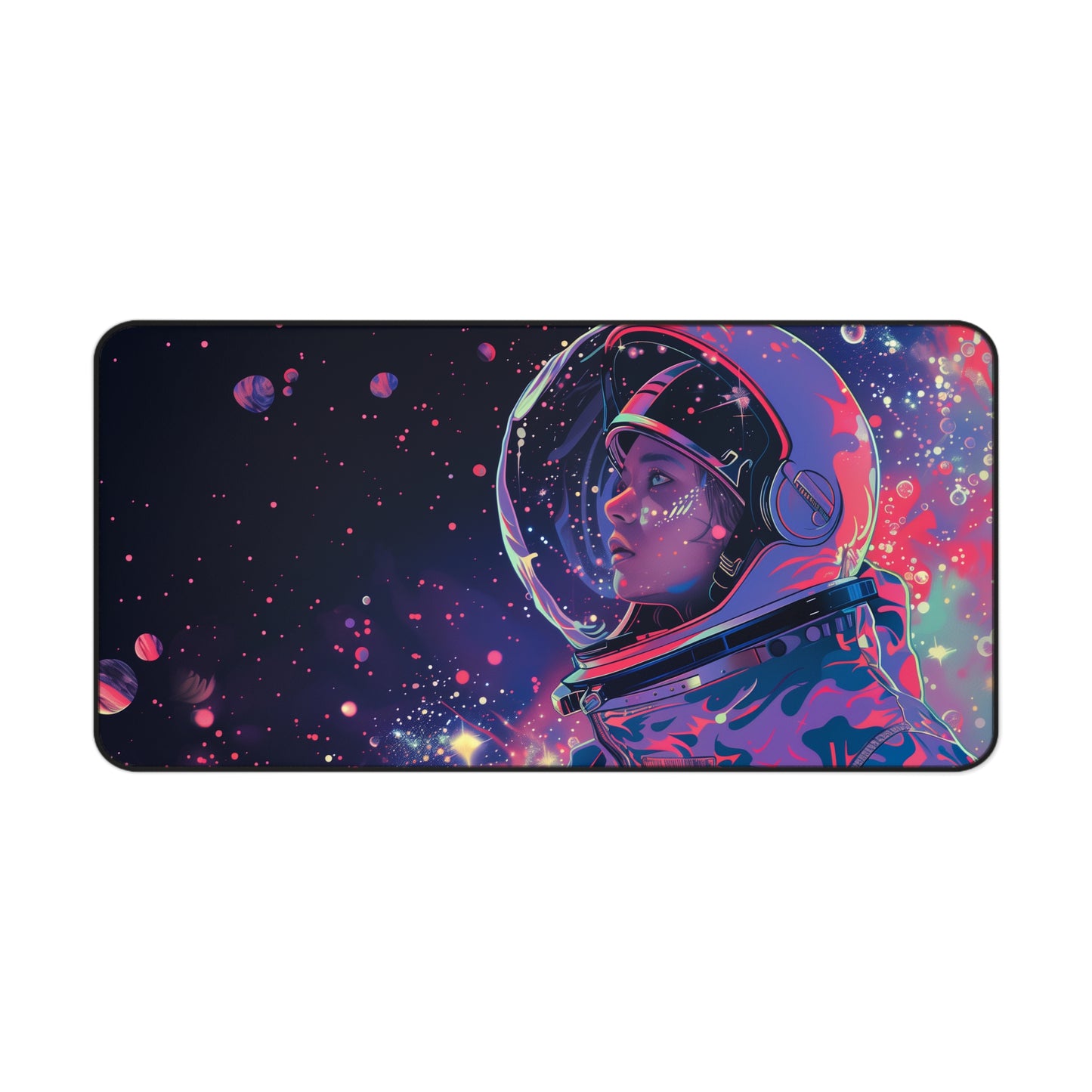 Vibrant Astronaut Mouse Mat - Cosmic Space Explorer