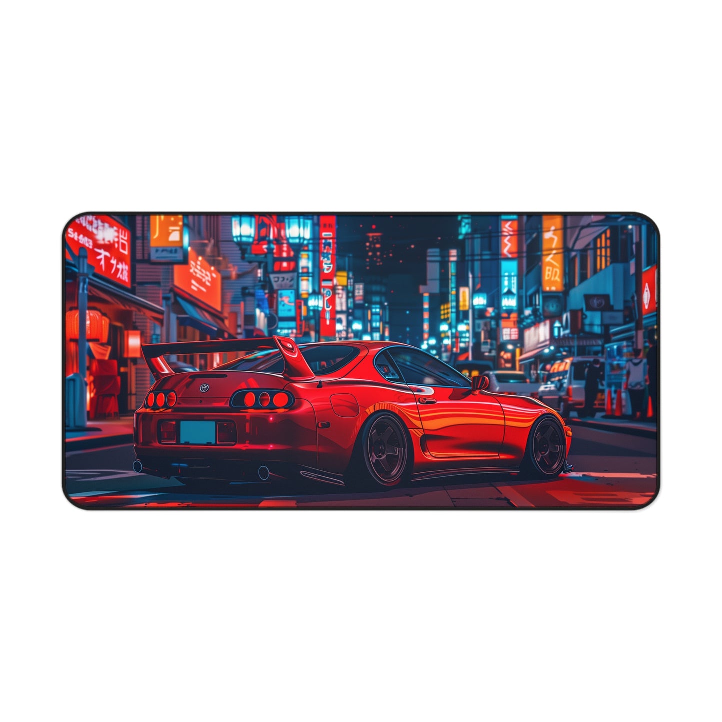 Orange Toyota Supra Mouse Pad Vibrant City MK4 Supra