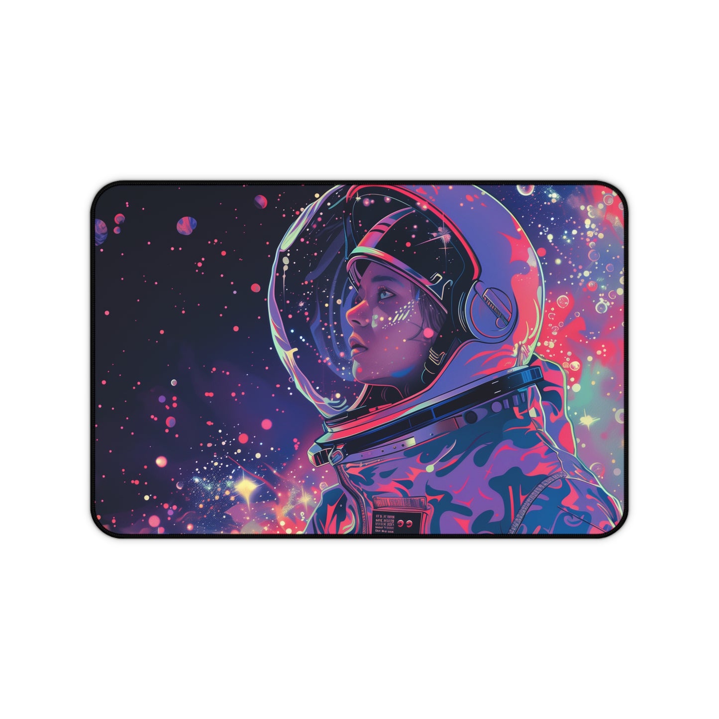 Vibrant Astronaut Mouse Mat - Cosmic Space Explorer