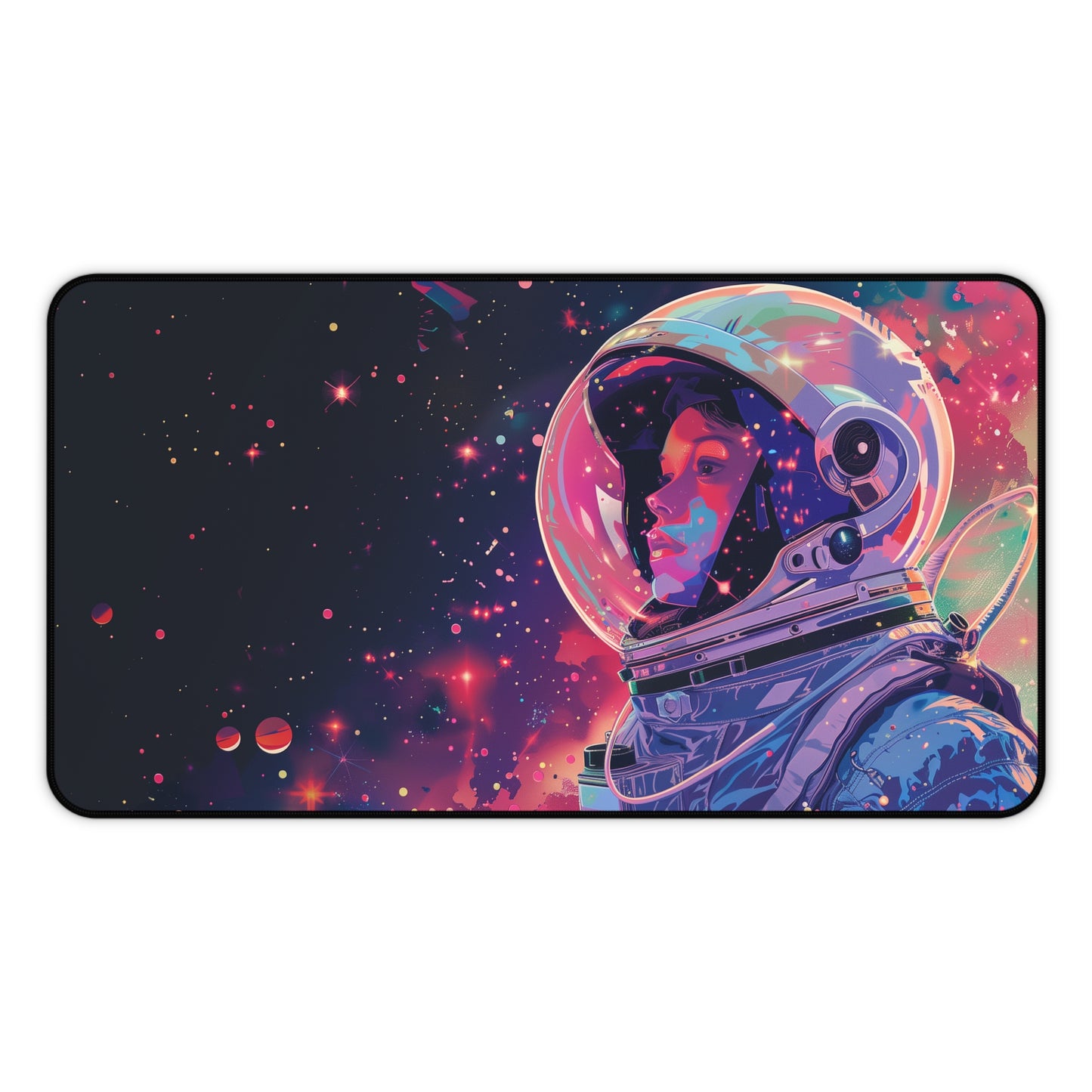 Vibrant Astronaut Mouse Mat - Cosmic Space Explorer