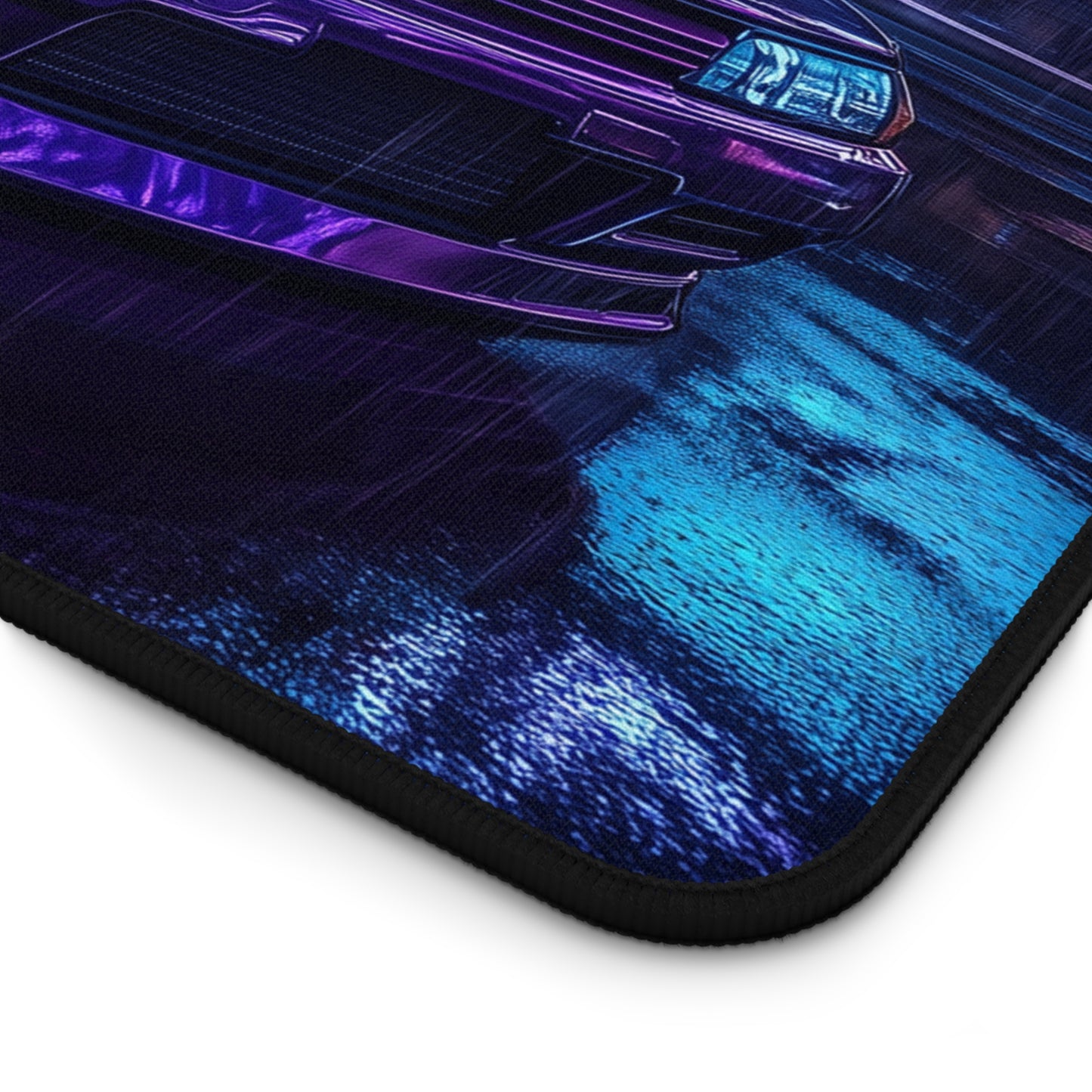 Cyberpunk Nissan R32 Skyline Mouse Pad - Gaming Desk Mat with Neon City Design for Car Enthusiasts, Office and Home Setups