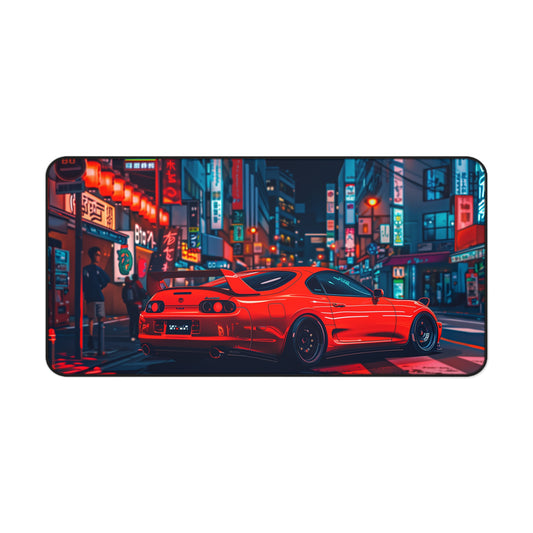 Large Orange Toyota Supra Mouse Mat - Vibrant City MK4 Supra