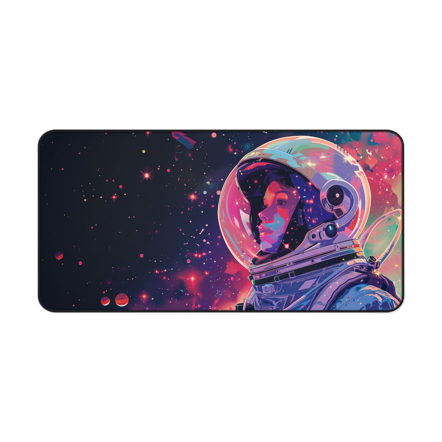 Vibrant Astronaut Mouse Mat - Cosmic Space Explorer