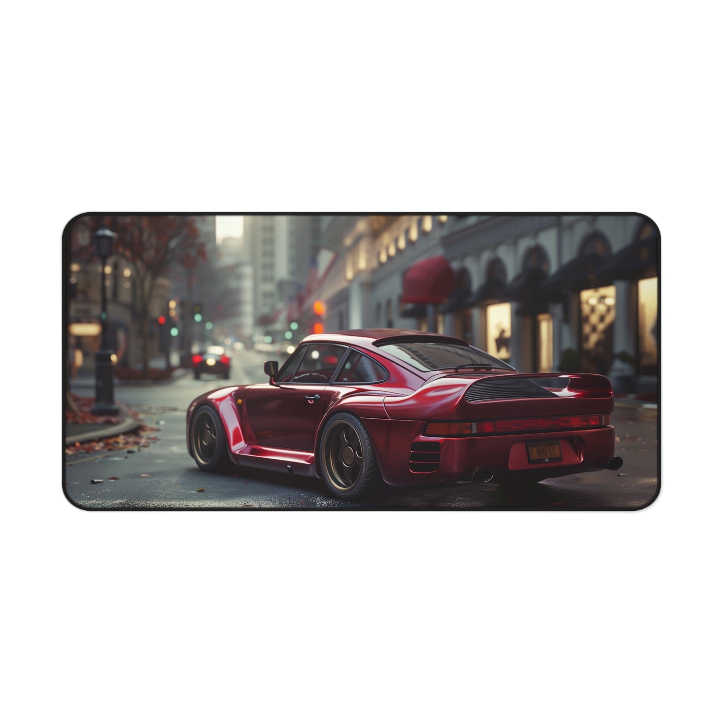 Porsche 959 Large Mouse Mat - Urban City Skyline