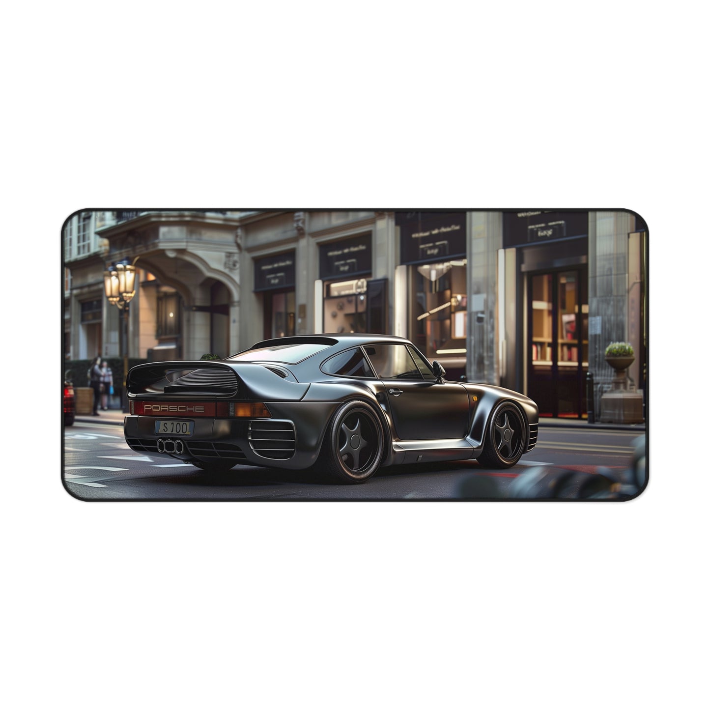 Porsche 959 Large Mouse Mat - Urban City Skyline Car Desk Pad